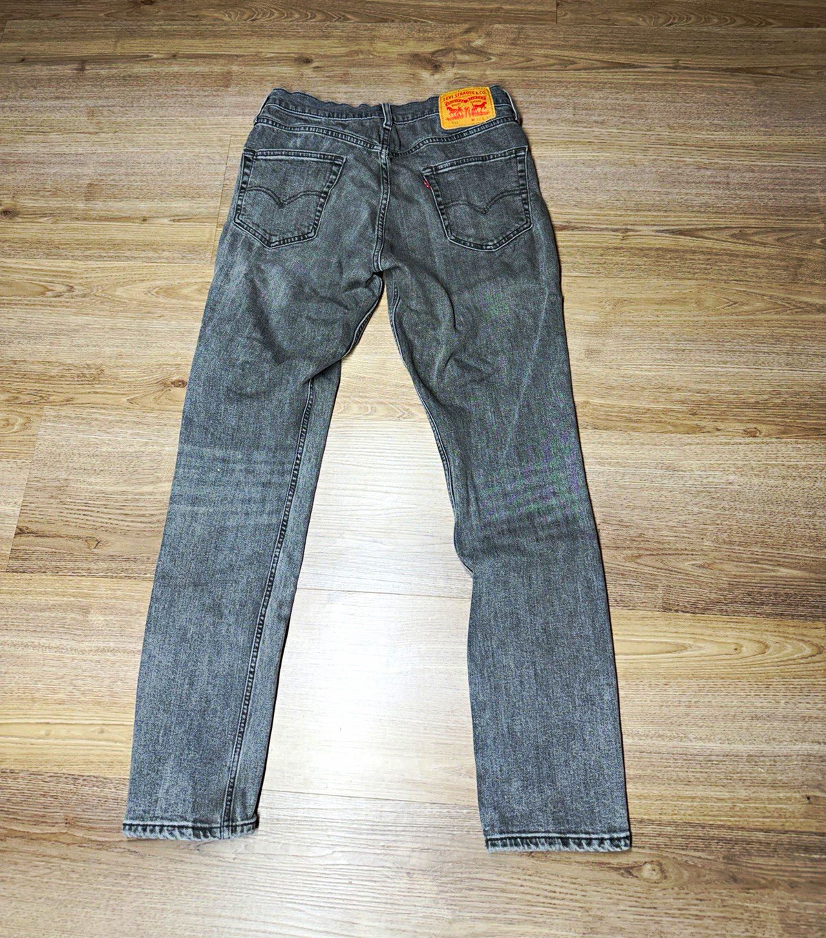 Levi’s Men’s Gray Denim Jeans Slim Fit Mid Rise Cotton 5-Pocket Zip/Button 31X32