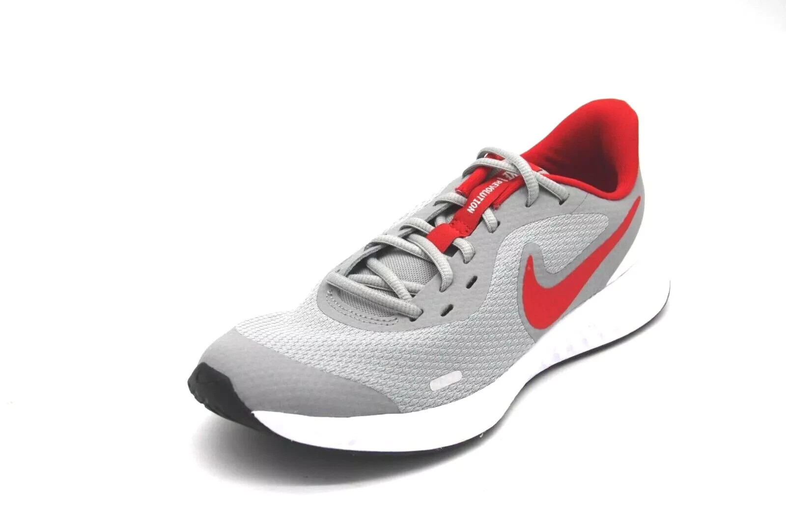 Nike Revolution 5 (GS) Grey/Red Kids Size 6Y BQ5671 013