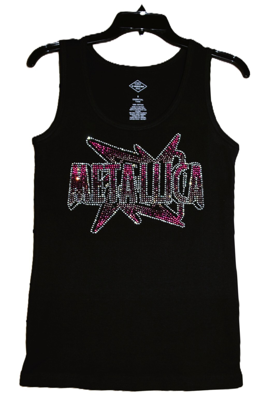 Metallica rhinestone bling shirt or tank XS S M L XL XXL 1X 2X 3X 4X 5X purple