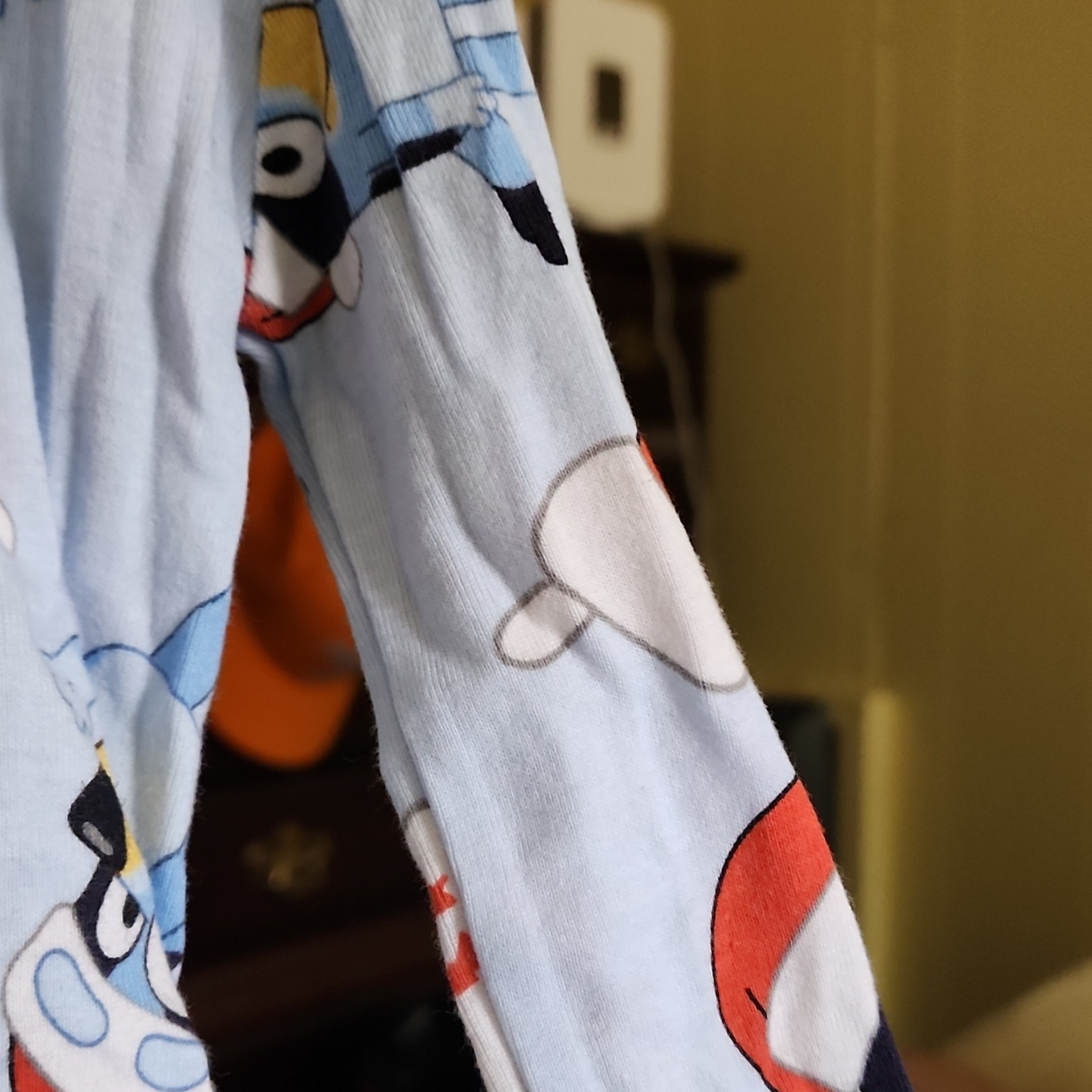 Bluey Boys 5T Christmas Snug Fit Cotton Knit Pajama Pants Light Blue