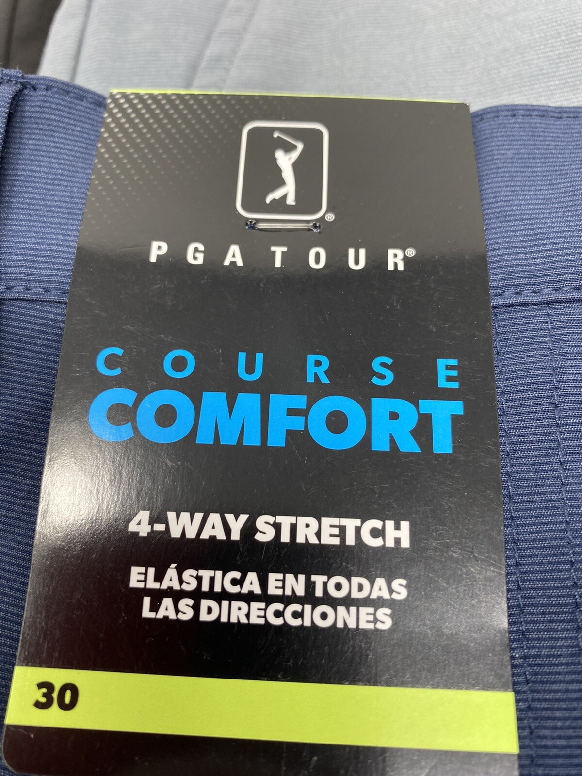 PGA TOUR Men’s Flat Front Shorts – 30, 34, 36, 38, 40, 42, 44 x 9″ Inseam – NEW!