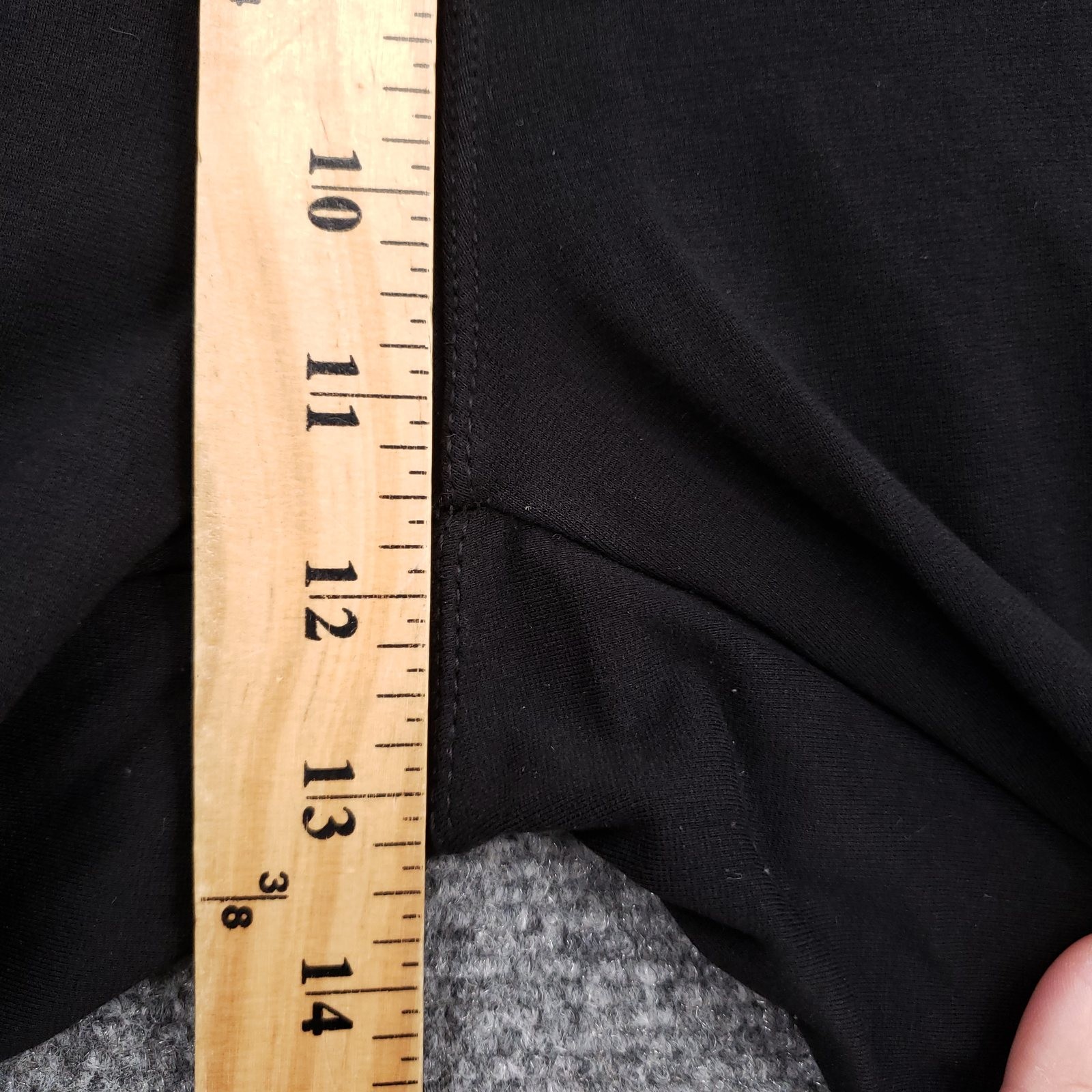 Athleta Zip Ankle Pull On Pants Womens L Large Black Stretch High Rise