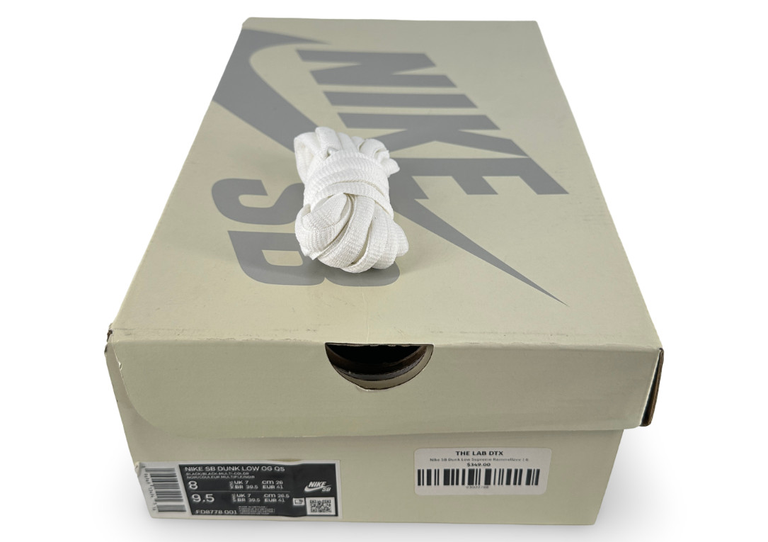 Size 8M/9.5W – Nike SB Dunk Low Supreme Rammellzee FD8778-001 Pre-Owned