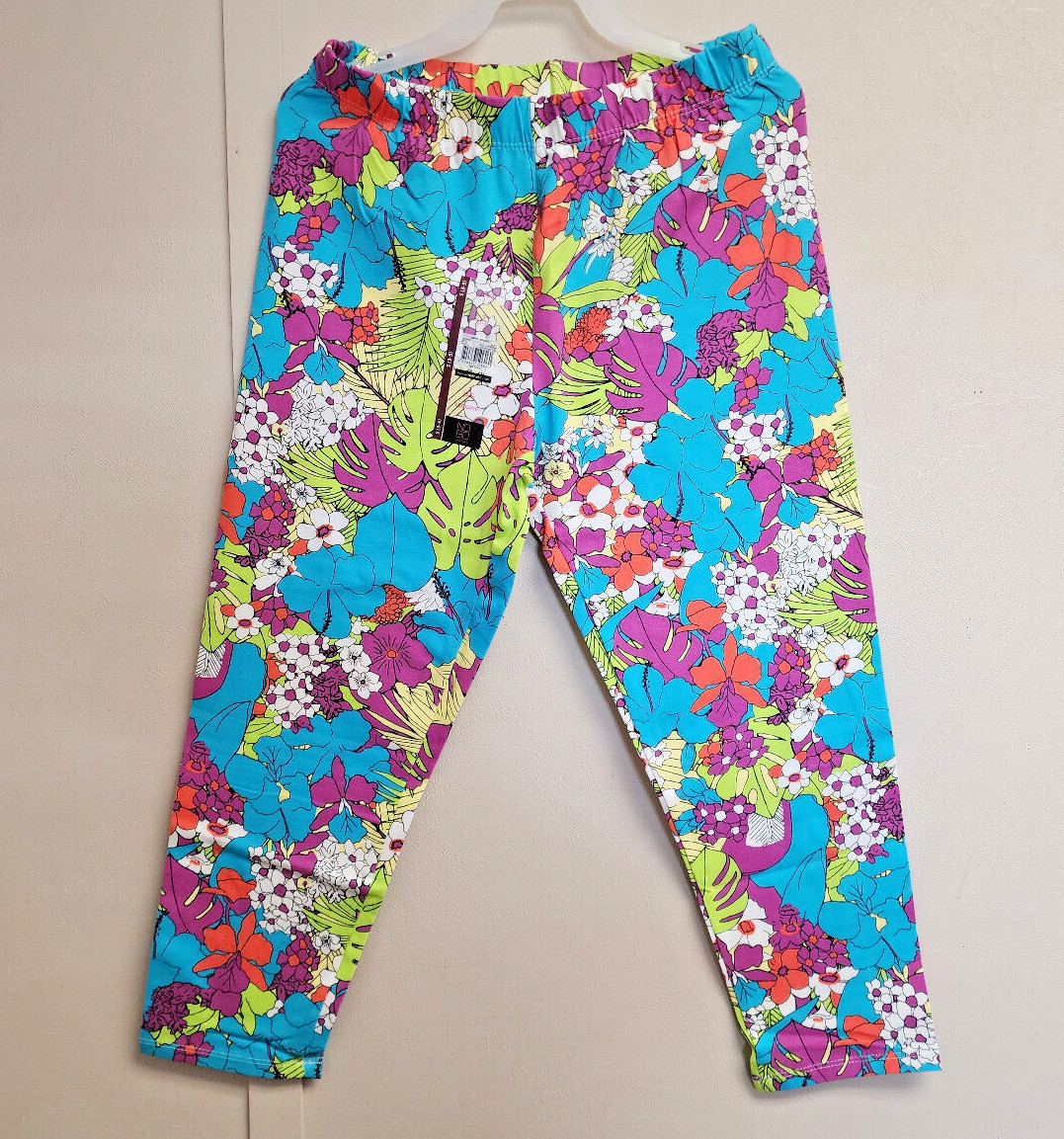 No Boundaries Womens Capri Legging Juniors Size S, M, L, XL, XXL, XXXL Floral