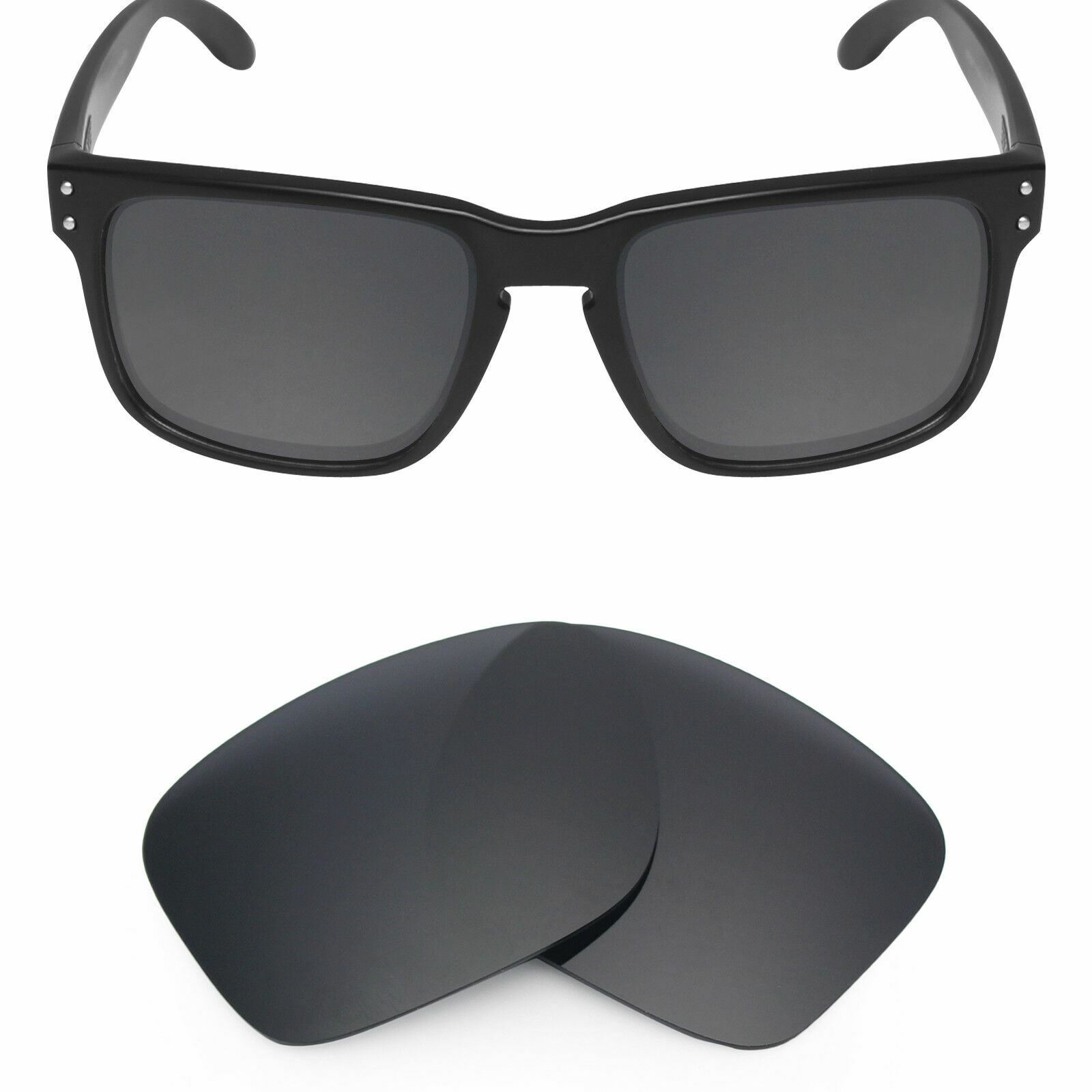 hdhut POLARIZED Replacement Lenses for-Oakley Holbrook Sunglasses Stealth Black