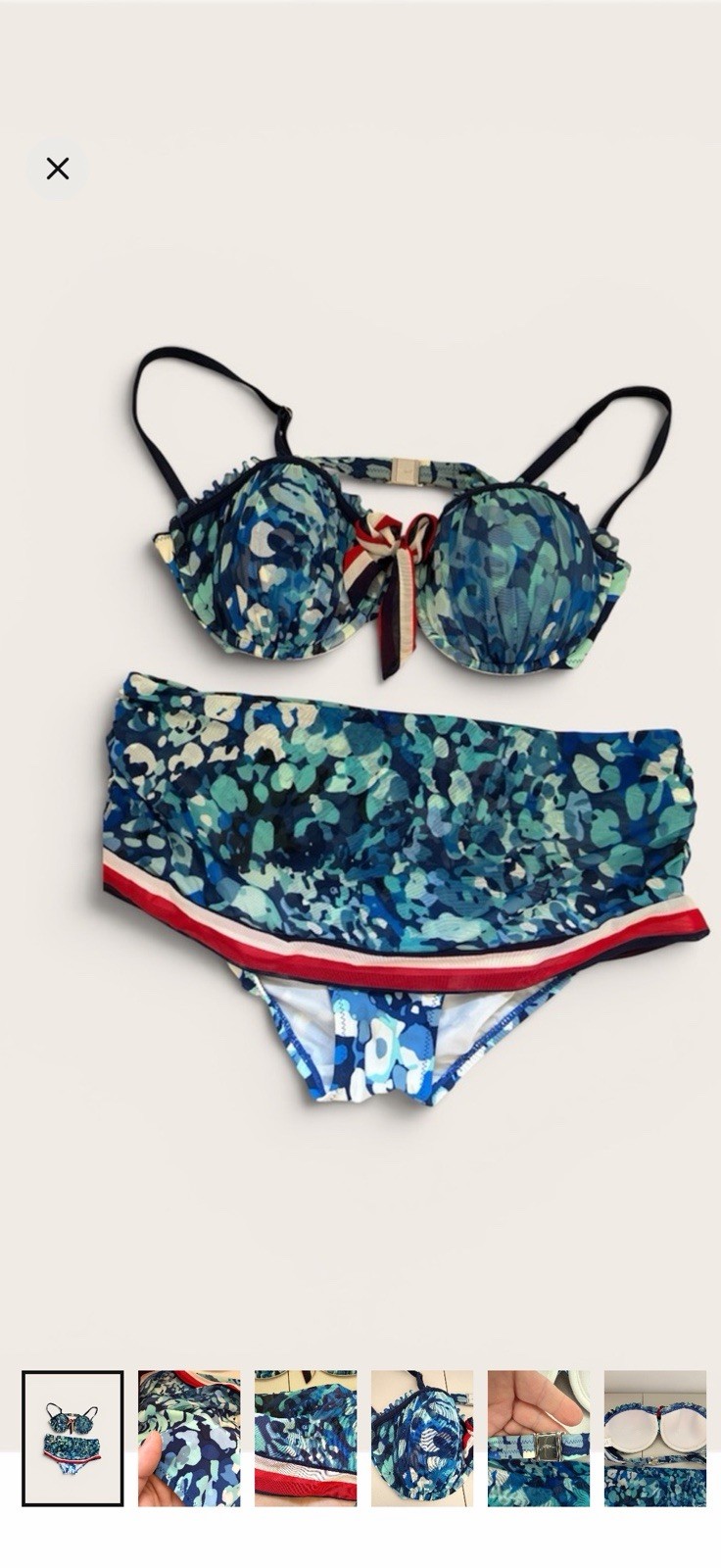 Gottex Women’s Swimsuit Abstract Bikini Set Size US 12 14 This Is Mail ￼