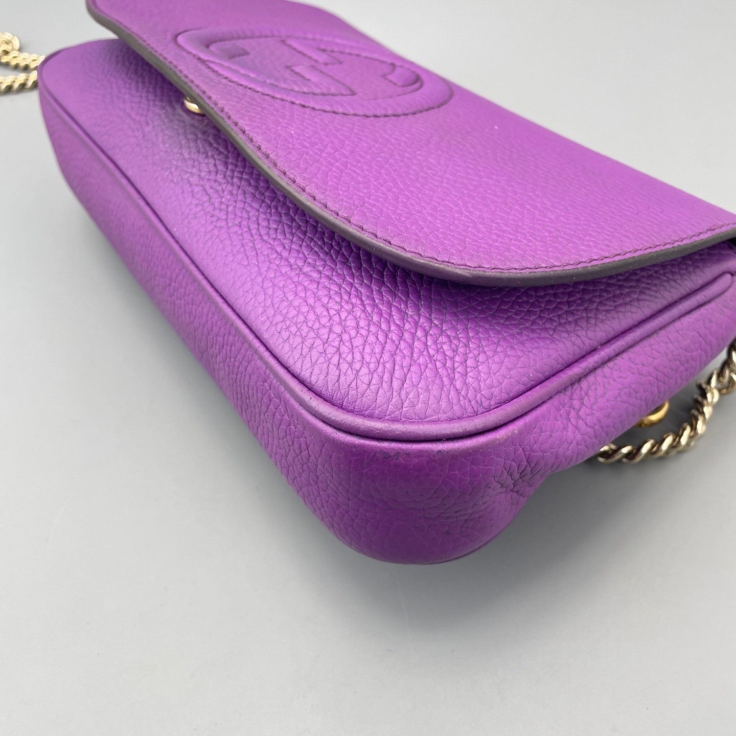 Gucci Pre-Owned Authentic Crossbody Bag Purple 25*15*5cm Free Tracked Shipping
