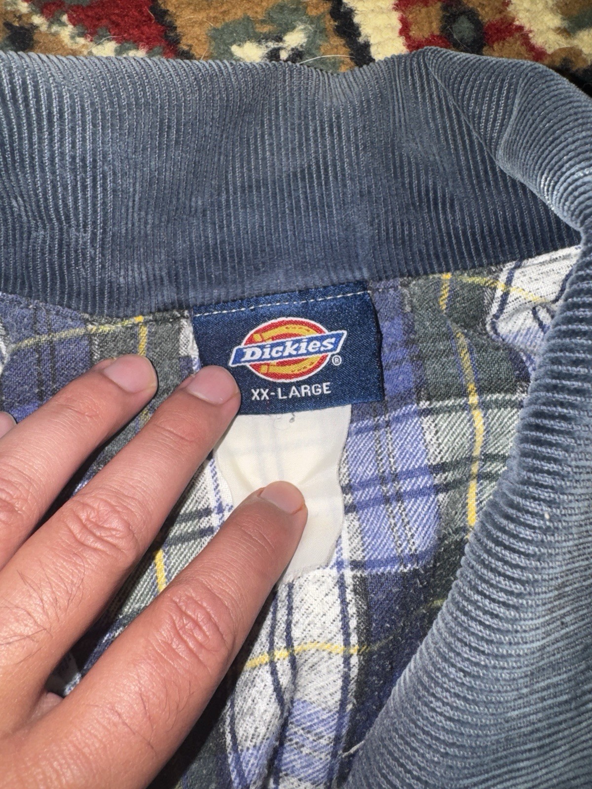 Dickies Distressed White Carpenter Jacket Size 2XL