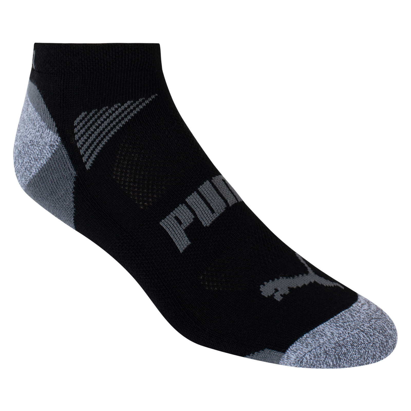 PUMA Men’s No Show Sock, 10-pair Black Extended Size