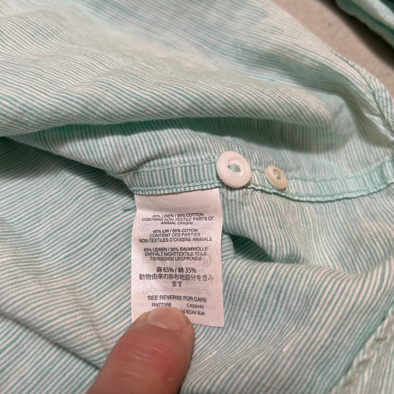 J Crew Baird McNutt Irish linen shirt Men’s L