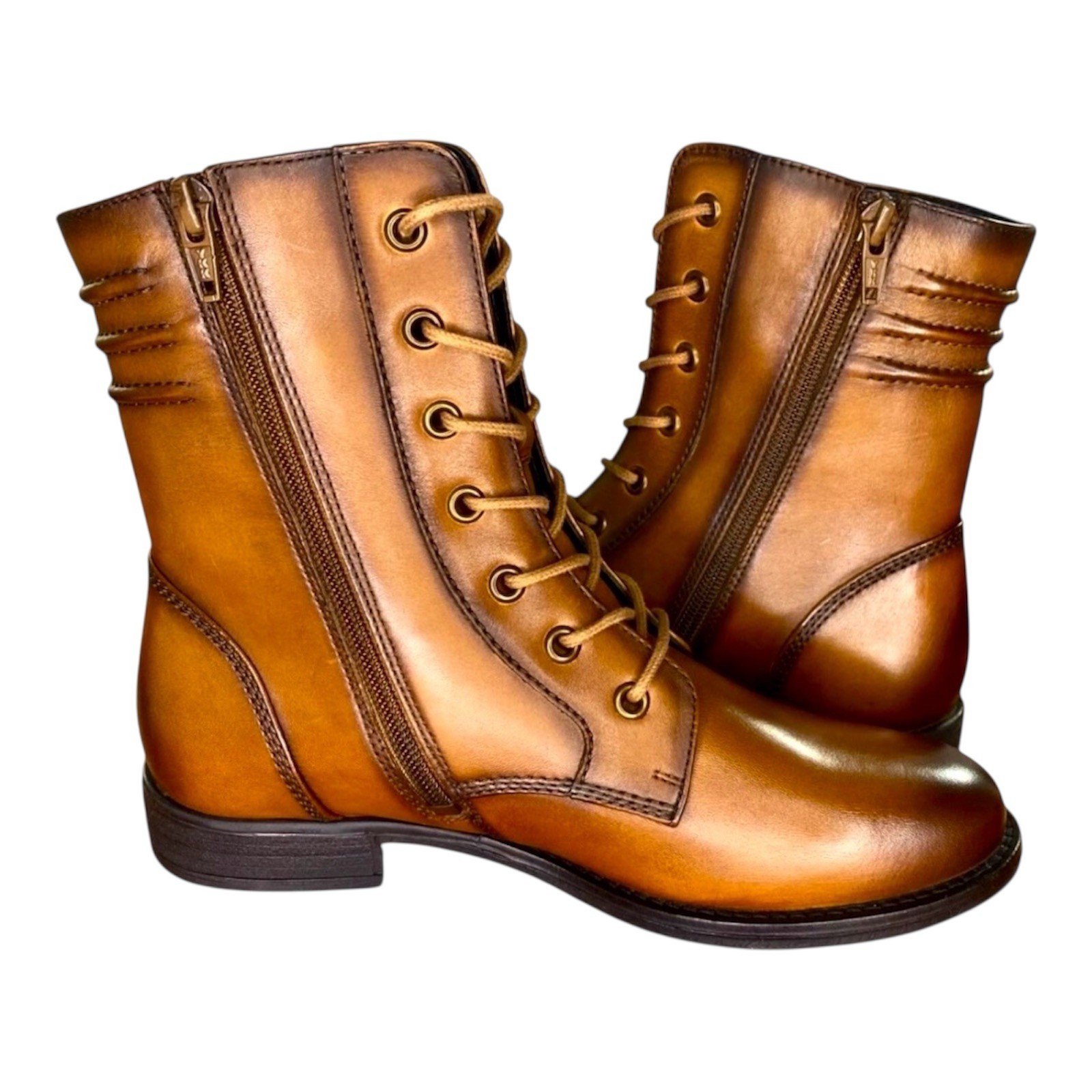 Josef Seibel Simona 01 Ankle Comfort Boot Cognac Brown Leather EU 36, 37 NEW