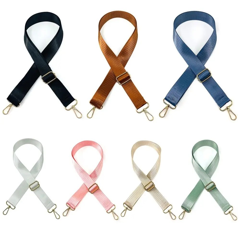 Nylon Bag Strap Solid Color Woman Colored Straps for Crossbody Messenger Shoulde