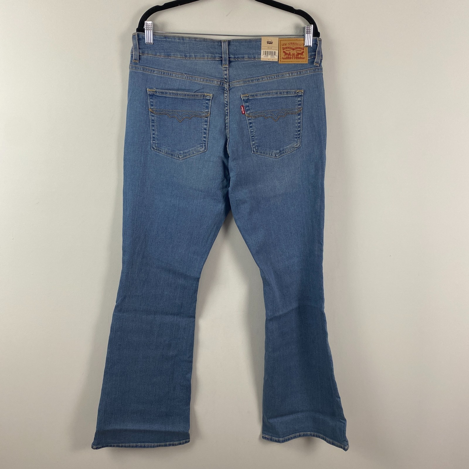Levi’s 726 Flare Jeans High Rise Womens 33 x 32 Stretch Medium Wash
