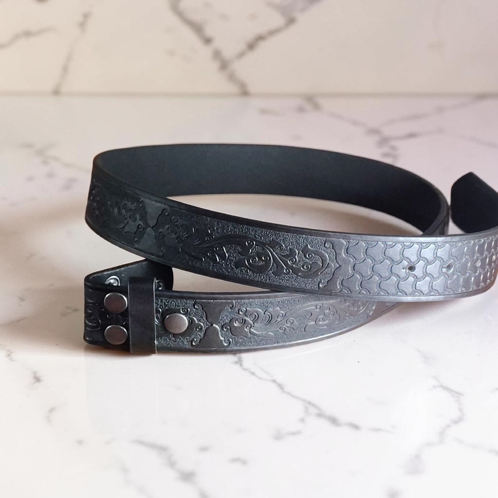 Men’s Belt w/ Lighter Buckle Skull Western Belt 32–40 Gift for Him