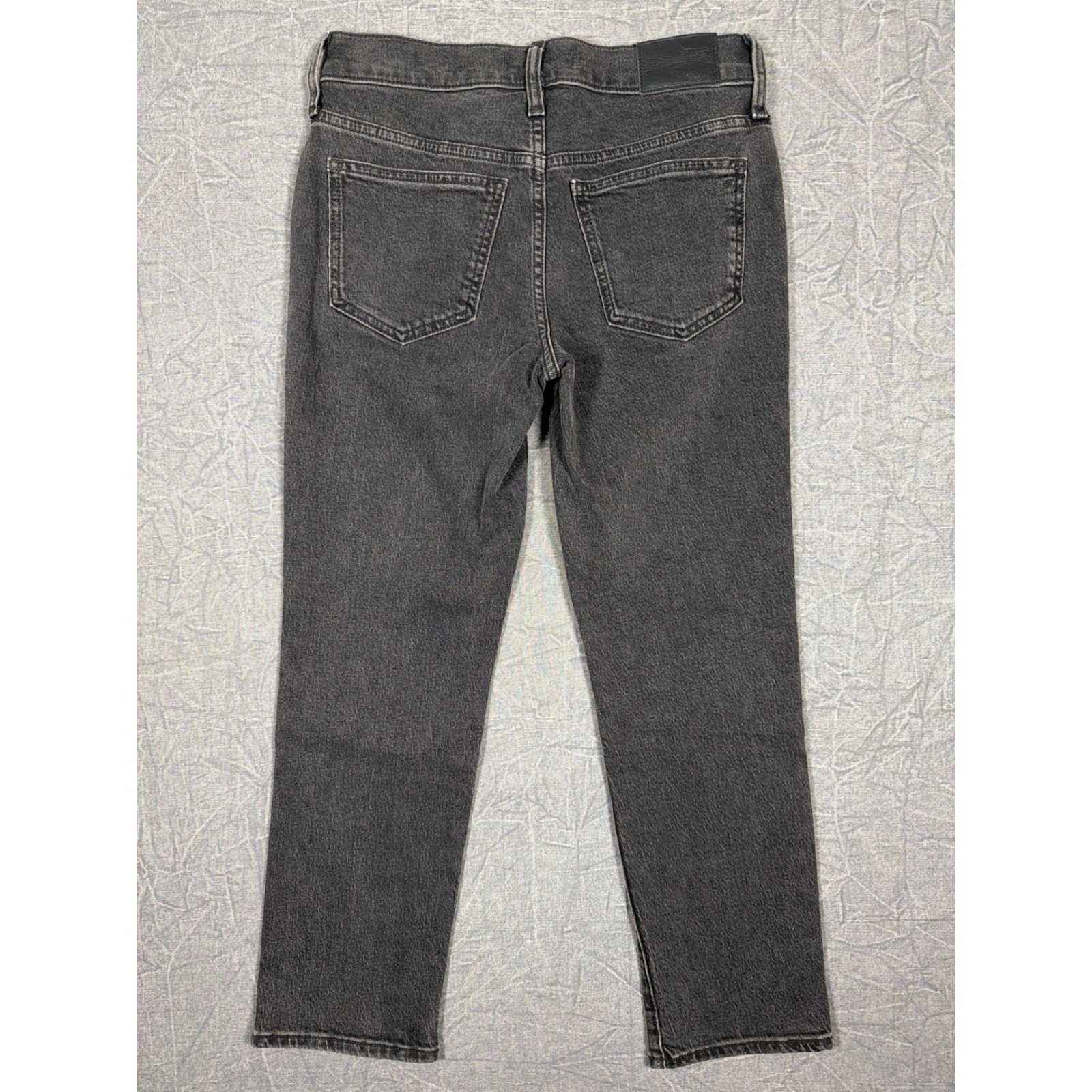 Madewell Jeans Womens 25P The Mid-Rise Perfect Vintage Black Straight Leg