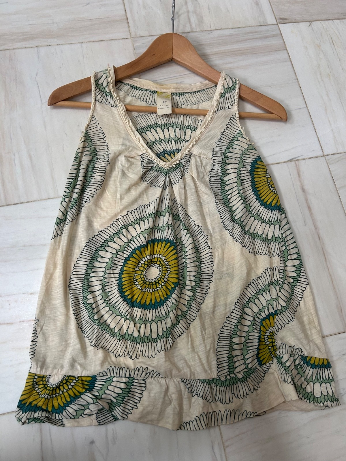 Anthropologie summer blouse size XS