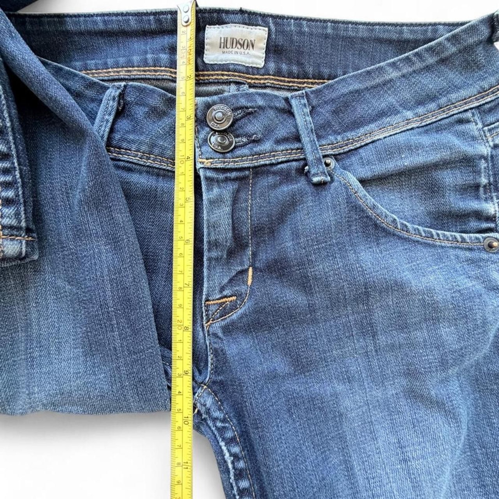 Hudson Women’s Distressed Low-Rise Slim Skinny Jeans Y2K VIBES Size 26