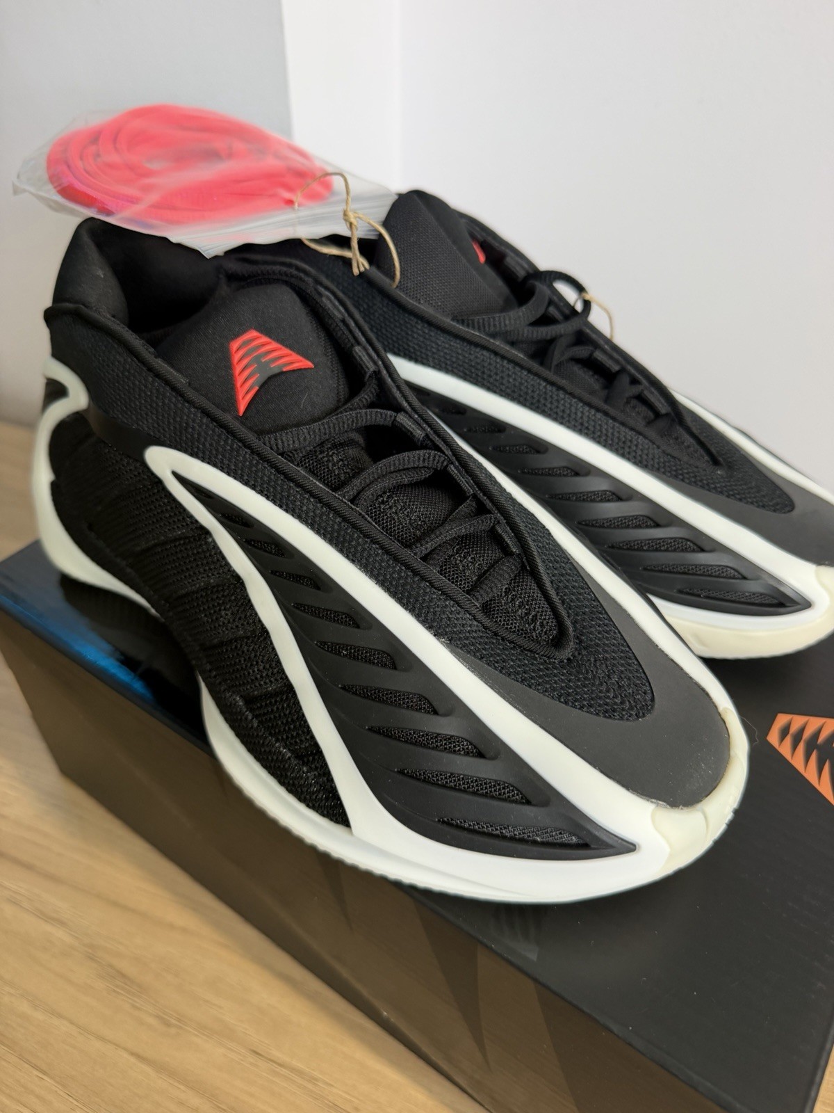adidas Anthony Edwards 2 Black White Red Youth Basketball Shoes J35308