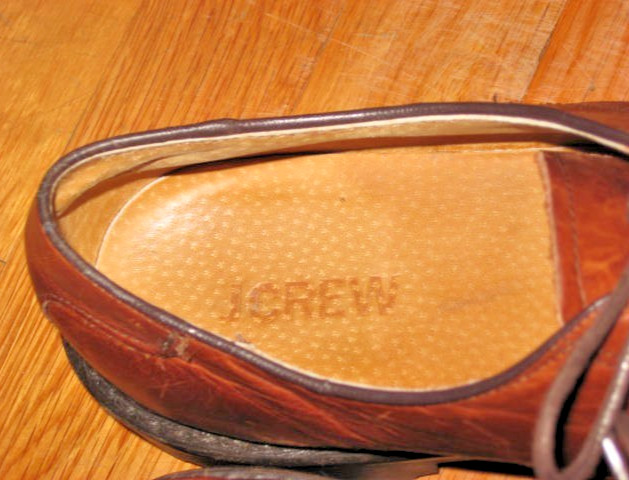 Stunning J crew Men’s Leather Derby Shoes Lug Sole Walnut Brown size 9M USA