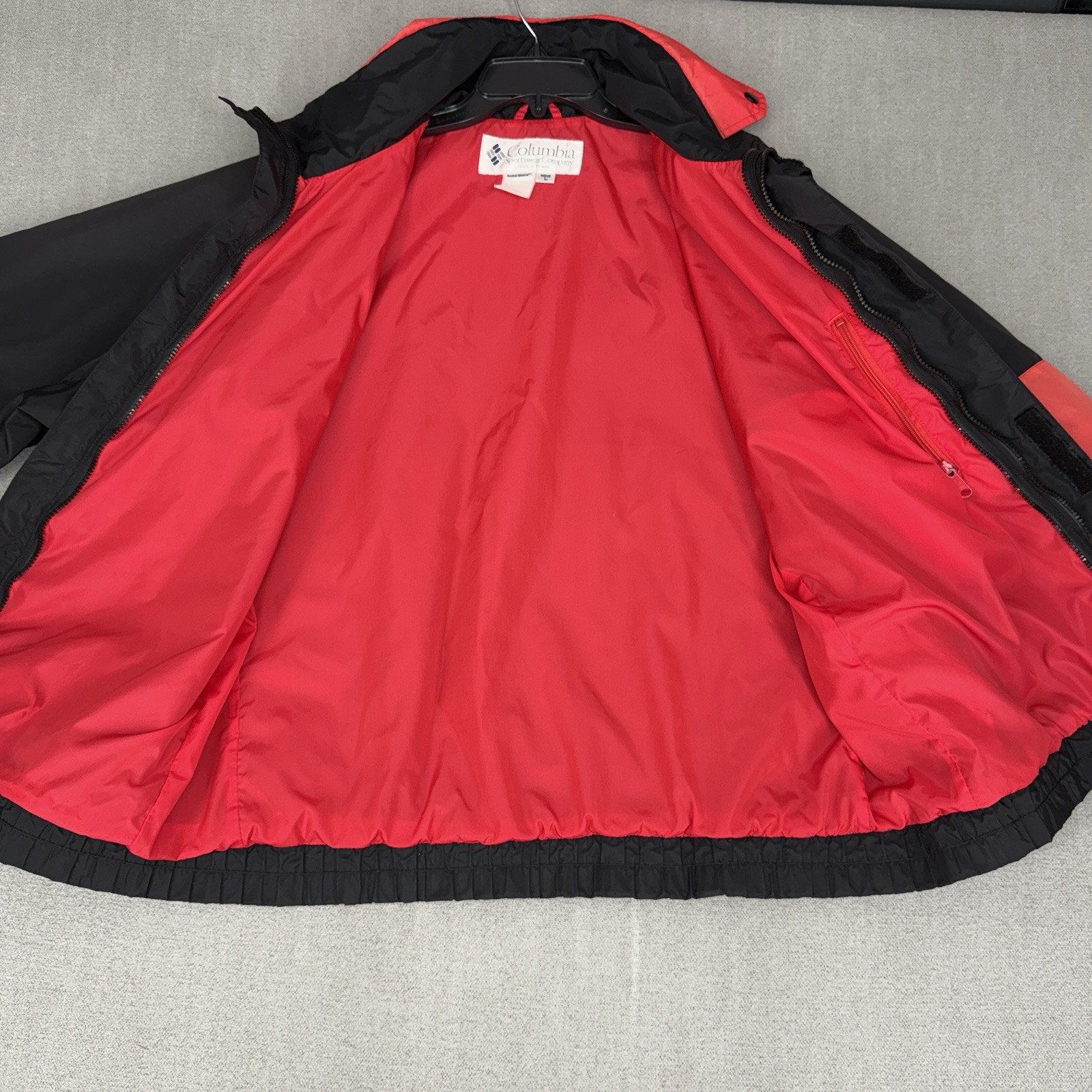 90s Columbia Jacket Men L Black Radial Sleeve 3-in-1 Reversible Ski Switcheroo