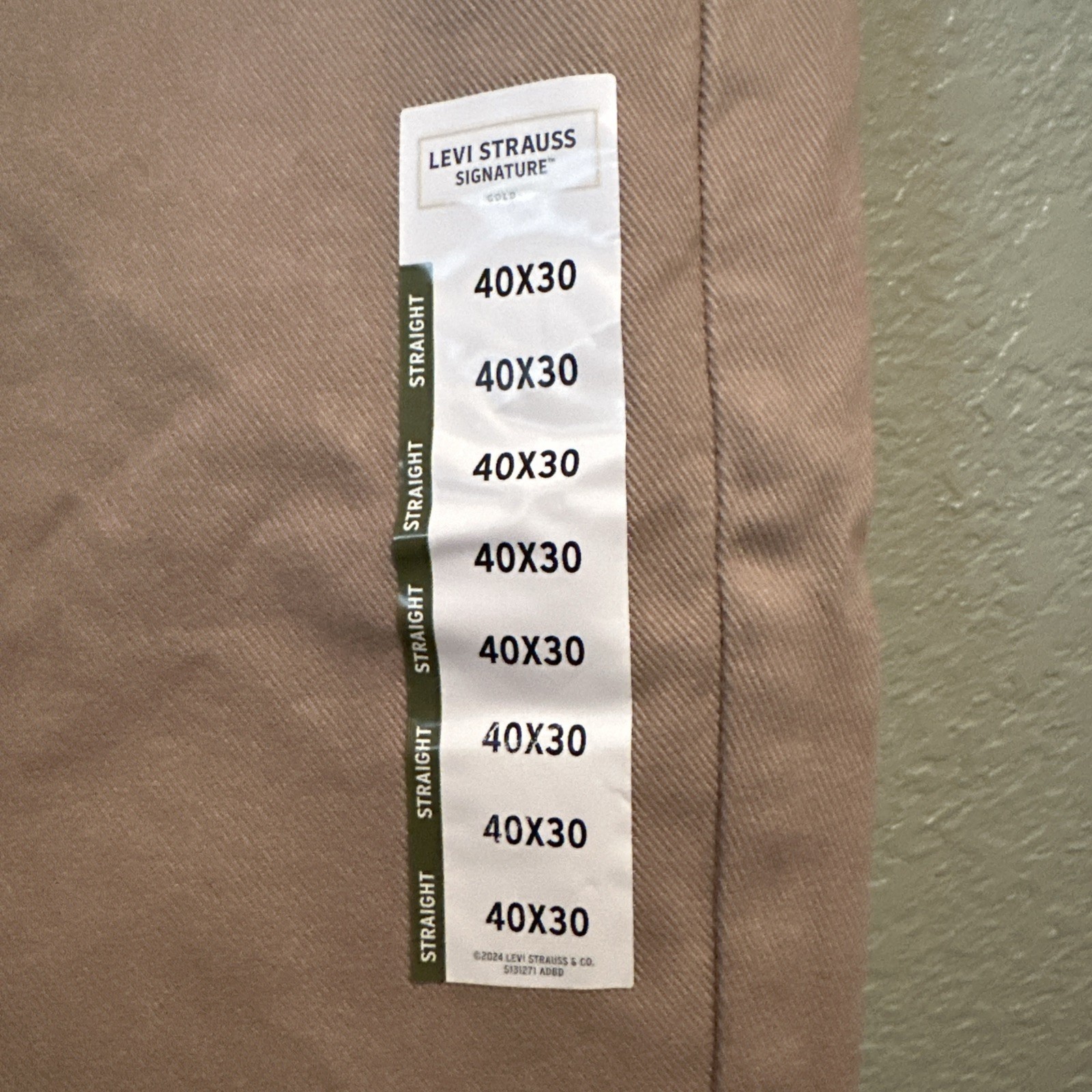 Levi Strauss Signature Gold Jeans 40 X 30 Tan