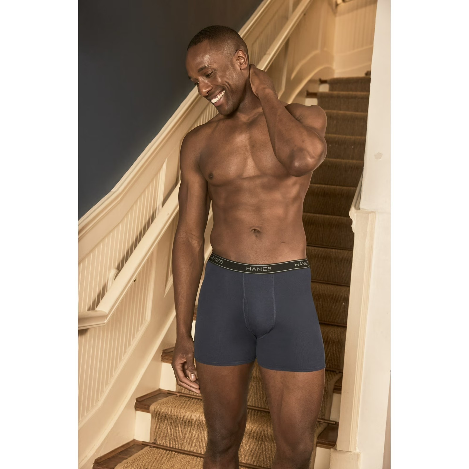 Hanes Men’s Super Value Pack Assorted Boxer Briefs, 10-Pack Soft and Breathable