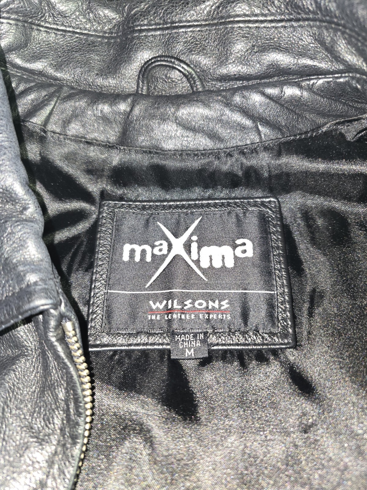 Wilsons Leather Experts MAXIMA Jacket Zip Front Women’s Medium 100% Leather