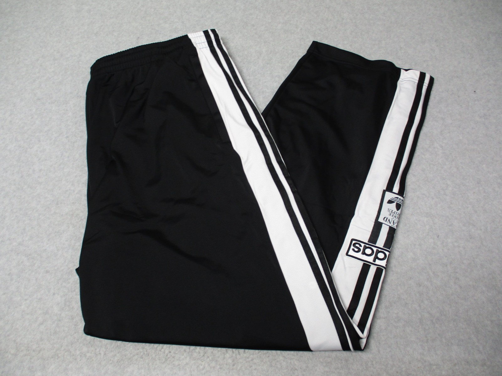 Adidas Originals Adibreak Snap Breakaway Track Pants Black Stripe Mens 2XL