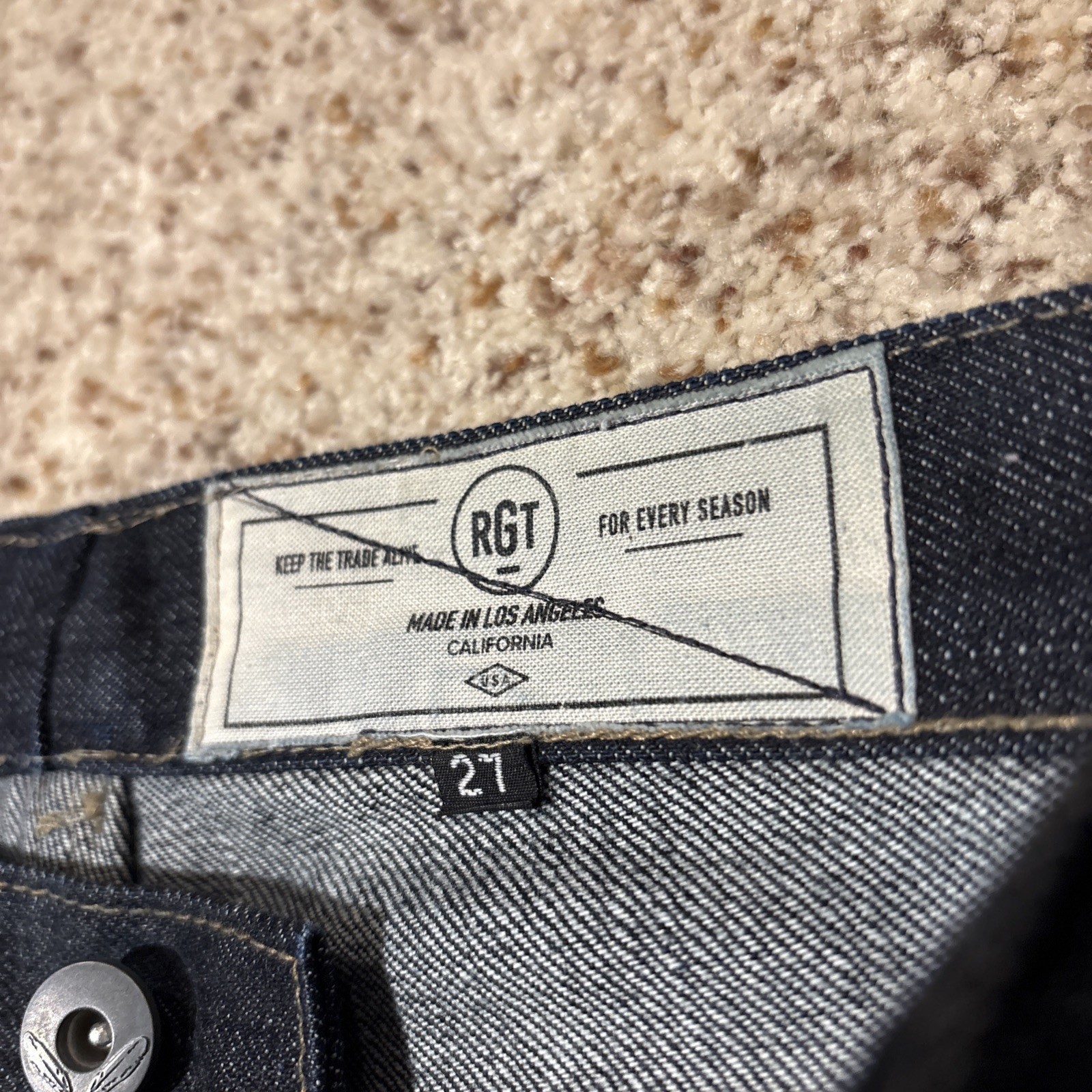 Rogue Territory SK 15oz Selvedge Denim Indigo US Made Japan Fabric Unisex 27