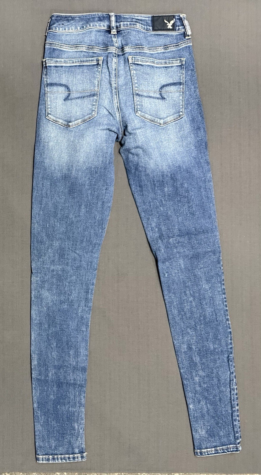 American Eagle Outfitters Jeans super stretch sz 4 Blue Hi-Rise Jegging