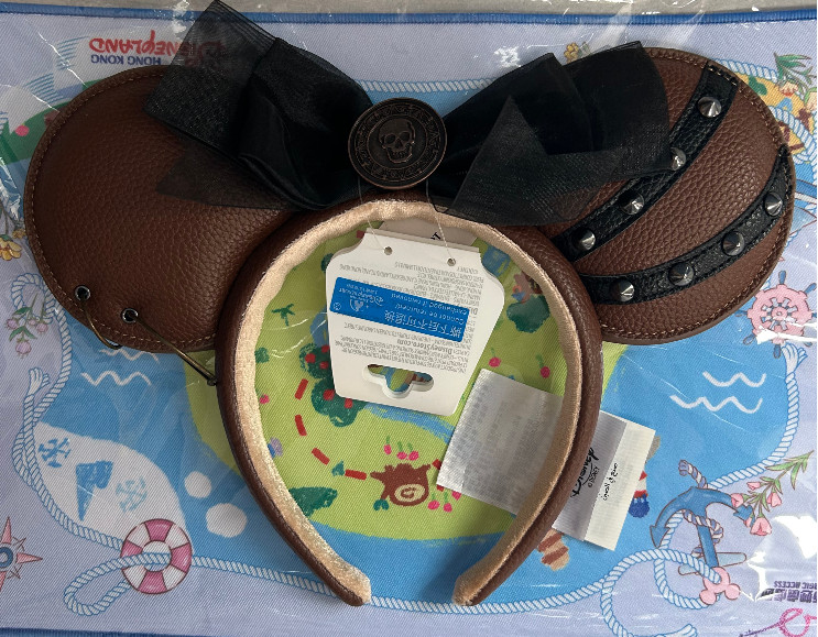 Authentic Shanghai Disney pirates of the caribbean Minnie mouse ears Headband