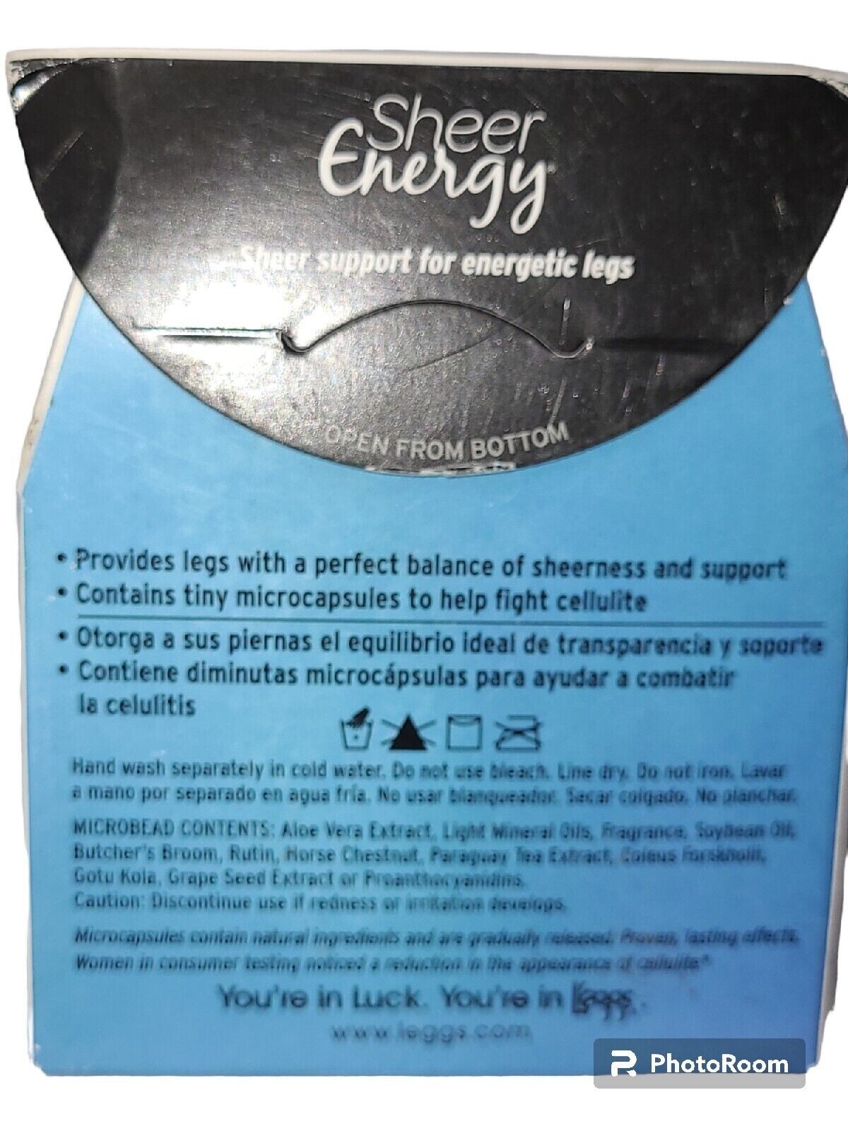 L’eggs Sheer Energy Control Top Anti-Cellulite Leg Pantyhose, B Suntan 91731