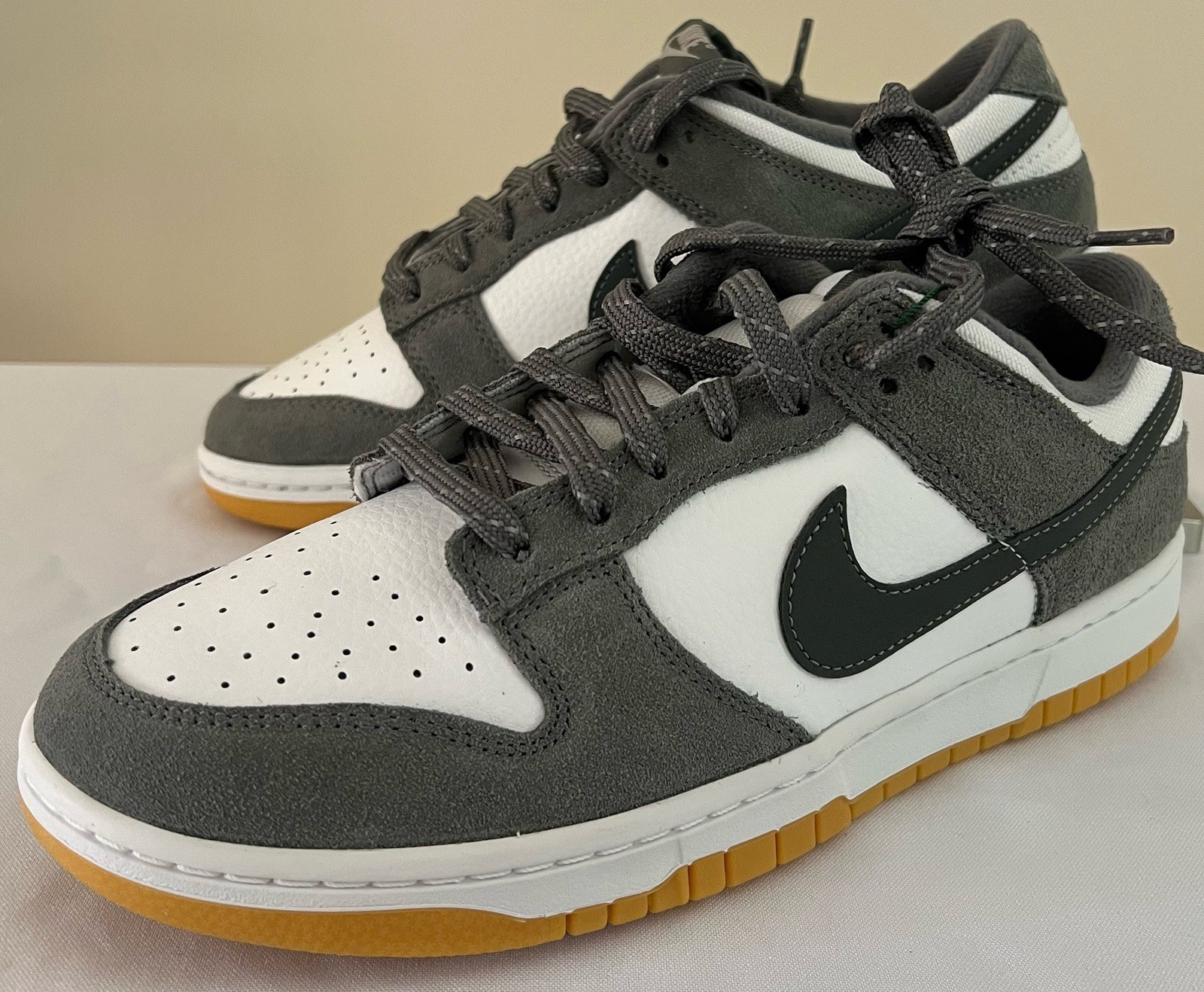 Nike Dunk Low “Smoke Grey Gum” Gray/White/Black Low Top Sneaker FV0389-100