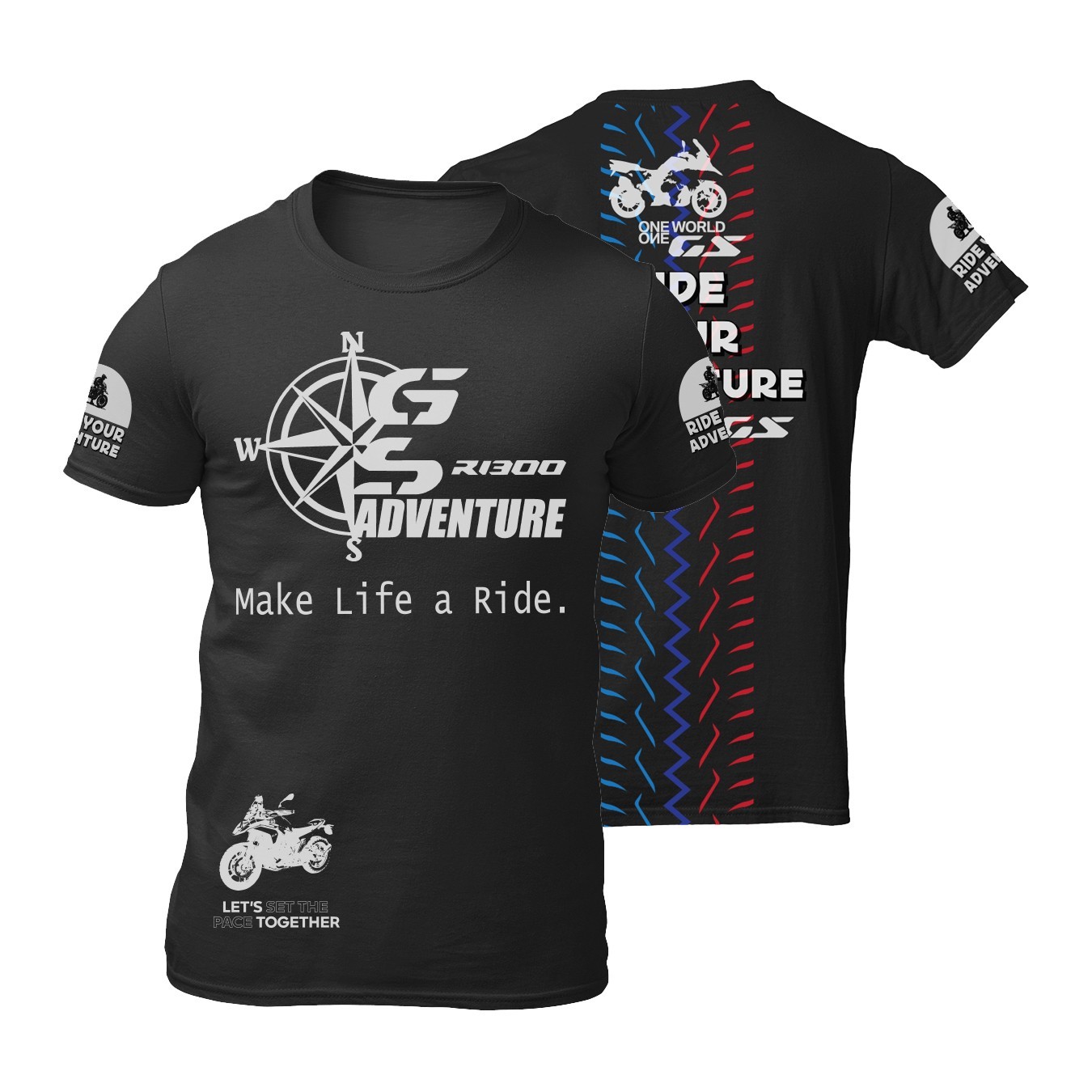 Motorcycle T-shirt / Motorrad Gift For BMW R1300GS R1300 GS Biker, graphic tee