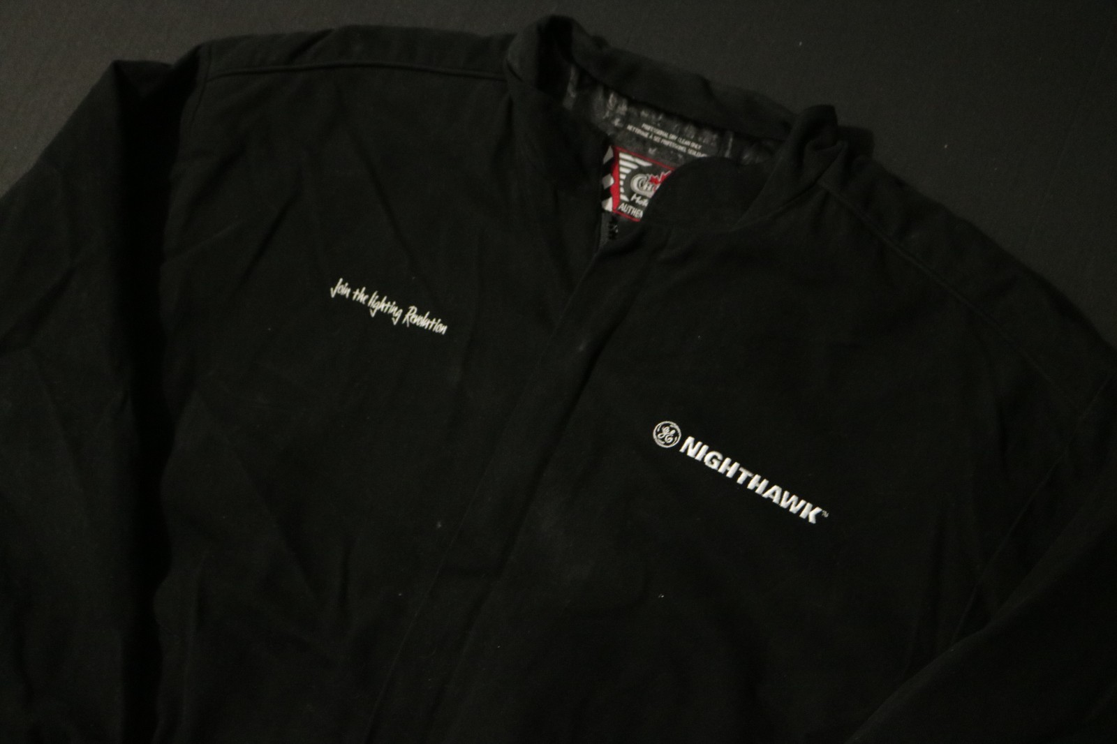 VTG 90s NASCAR Choko Motorsports Unleash The Light GE Automotive Jacket Sz XL
