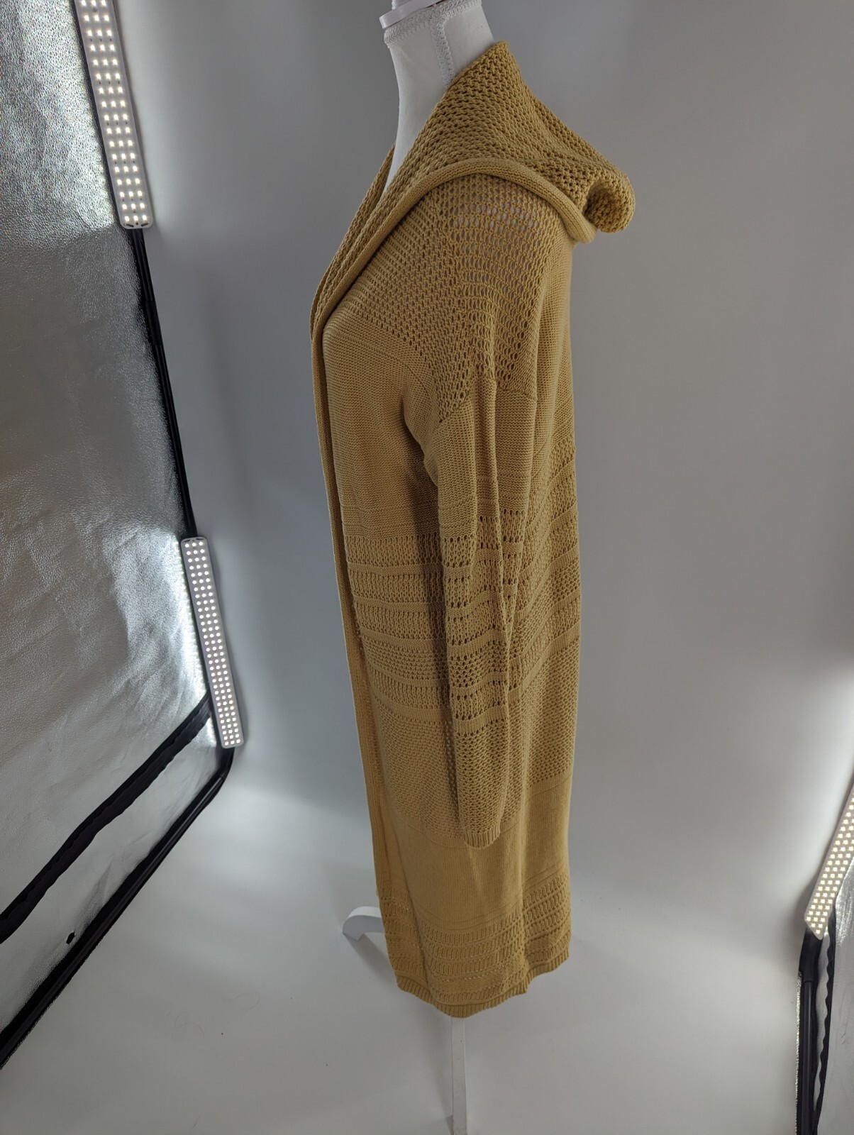 Marled Reunited Clothing Open Front Cardigan M Sahara Sun
