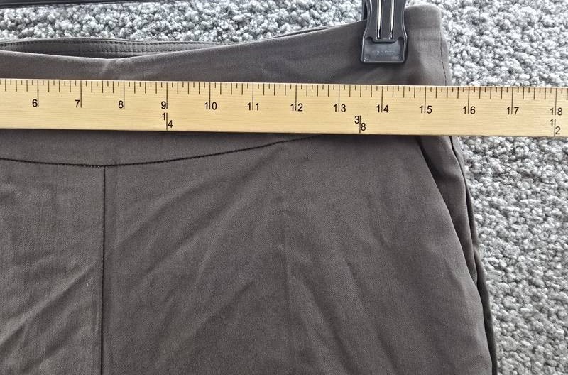 Counterparts Pull On Cutout Hem Pants Women’s Dark Gray Solid Elastic Waist M