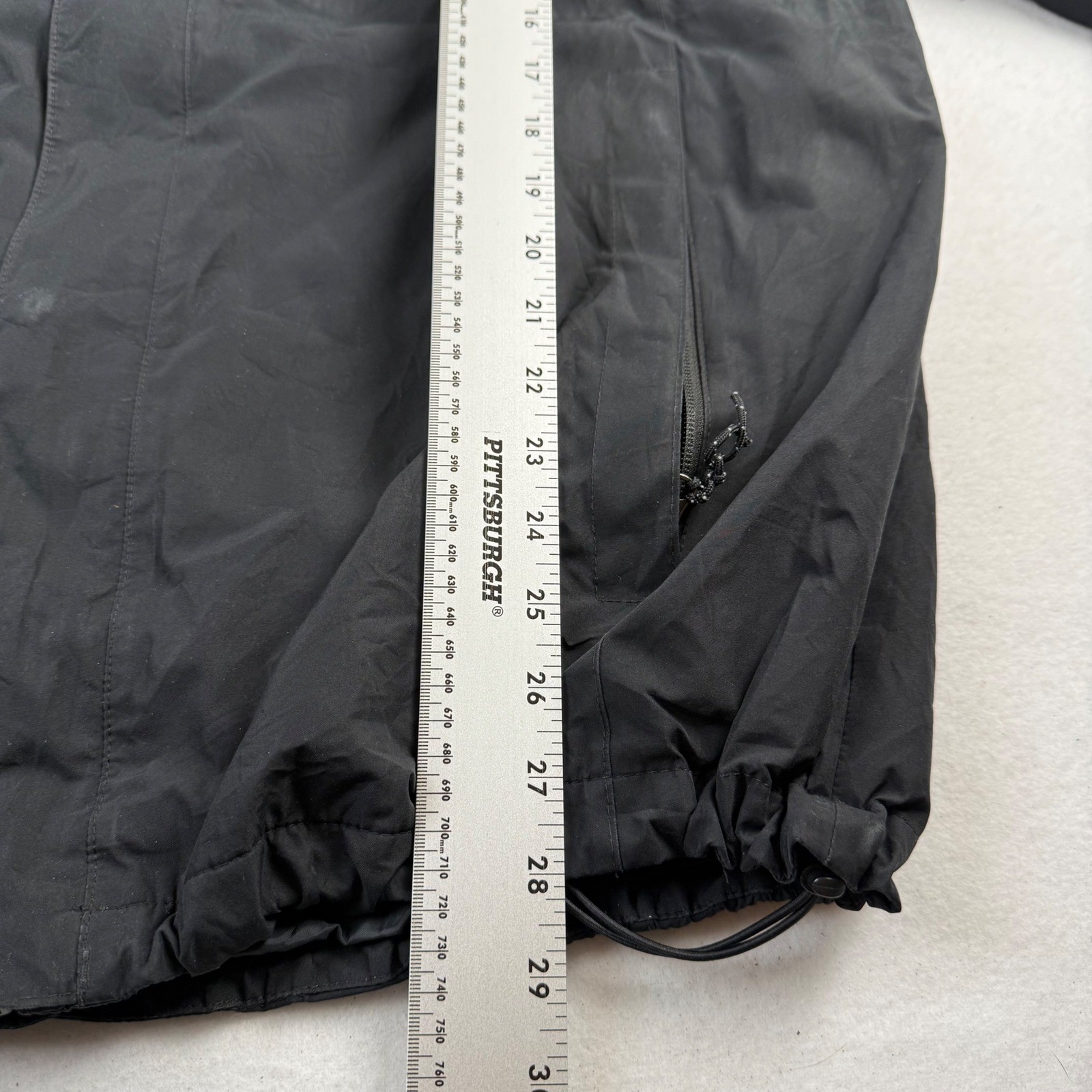 LL Bean Weather Challenger 3-in-1 Jacket Mens XL Black Hooded Fleece Liner Shell