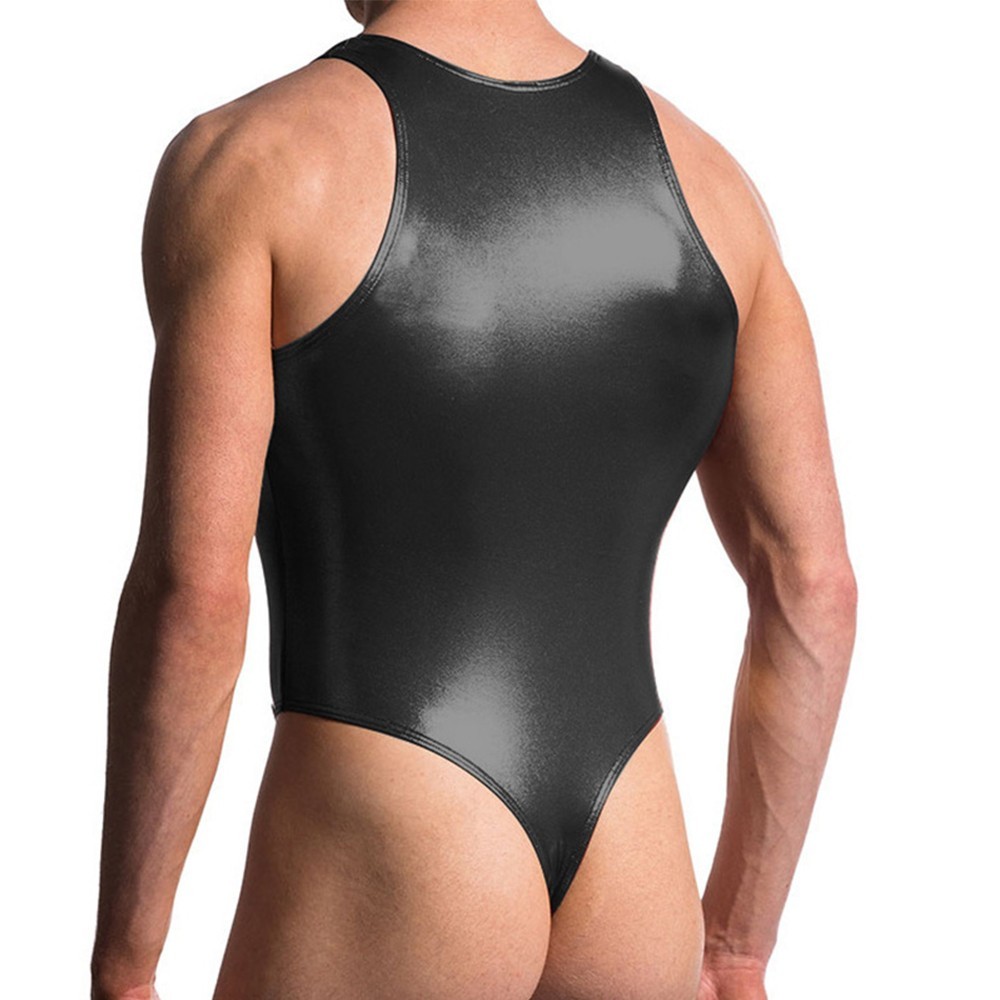 Beautiful Jumpsuit Wet Look PU Leather Polyurethane Artificial Leather