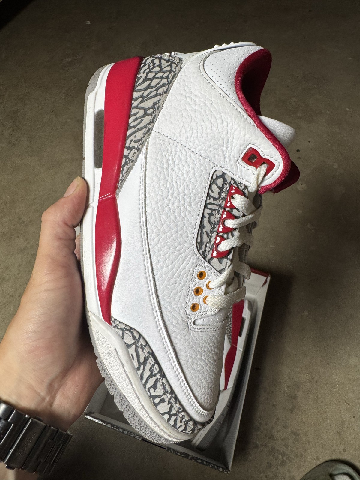 Size 8M/9.5W – Jordan 3 Retro Cardinal Red CT8532-126 Pre-Owned