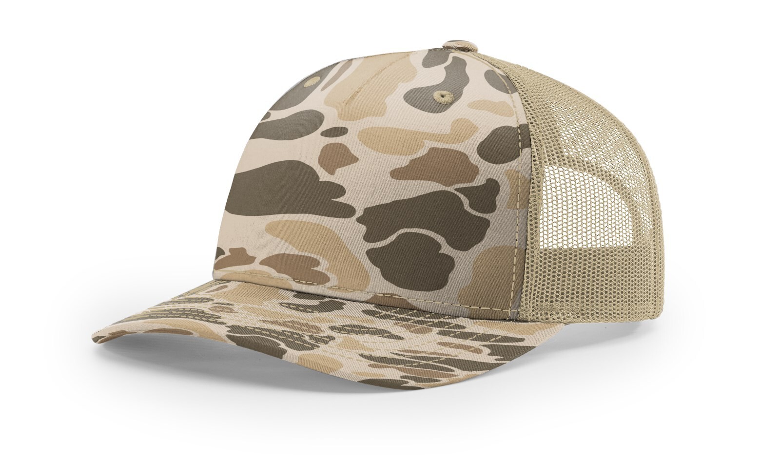 Richardson 5 Panel Trucker Cap 112FP Classic Style with Adjustable Duck Camo