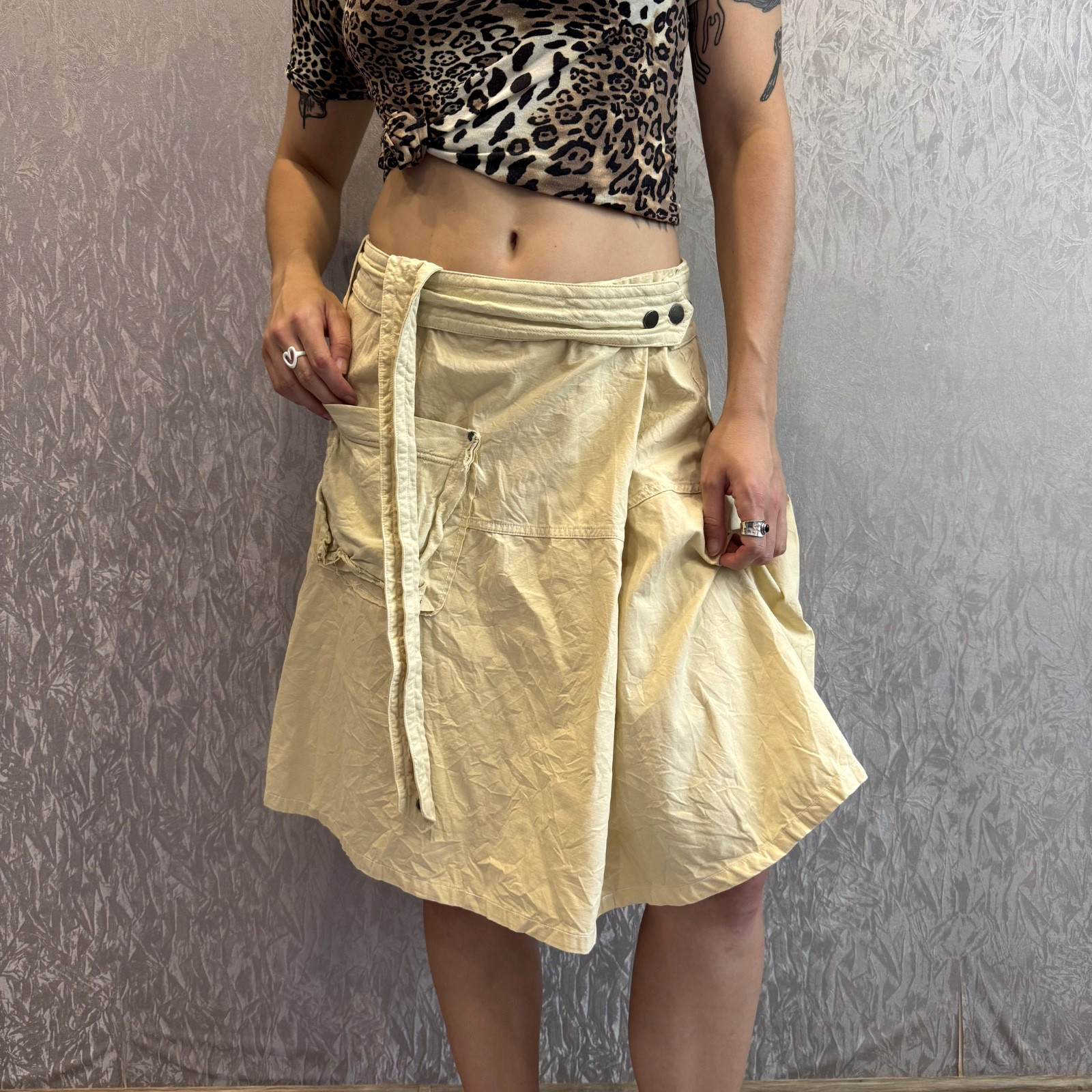 2000s Diesel Avant Garde Bandage Cargo Skirt Vintage Women’s size 30