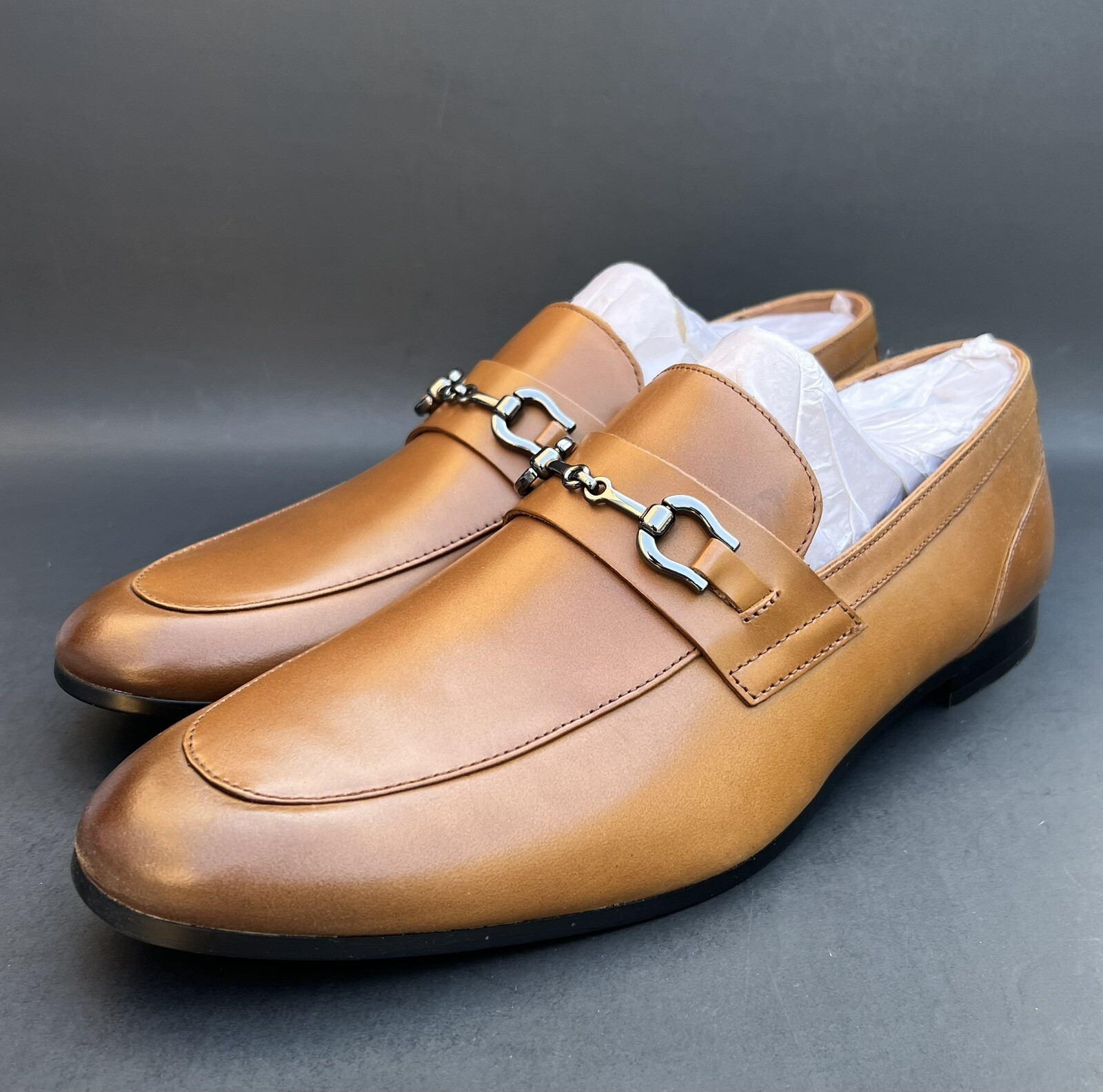 ALDO Marinho Loafers Brown (Cognac Leather Smooth) Men’s 10 US Size