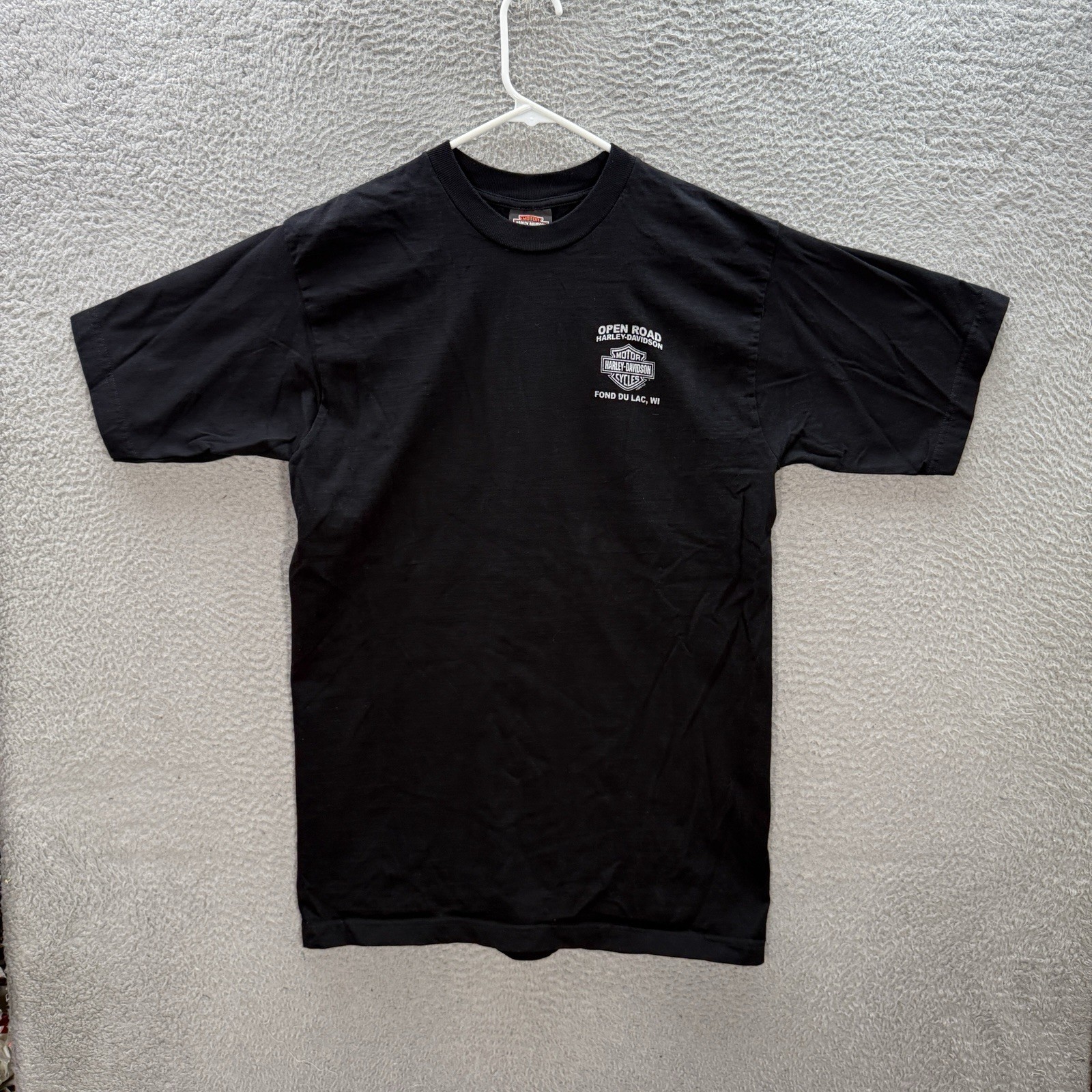 Harley Davidson Shirt Adult Large Black Motorcycle Biker Grunge Skater Y2K Mens