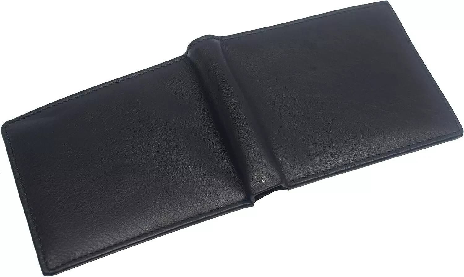 Genuine Leather Minimalist Bifold Wallets For Men RFID Blocking Slim Mens Wallet