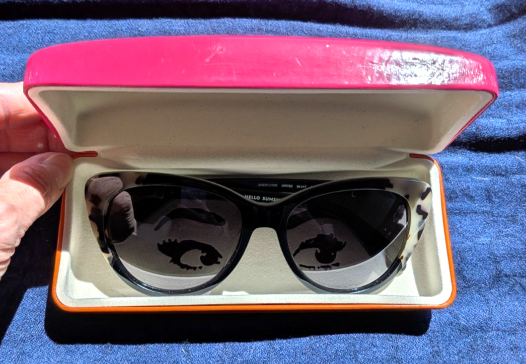 Kate Spade Cat Eye Sunglasses Sherylyn Tortoise WR790 with Case & Cloth