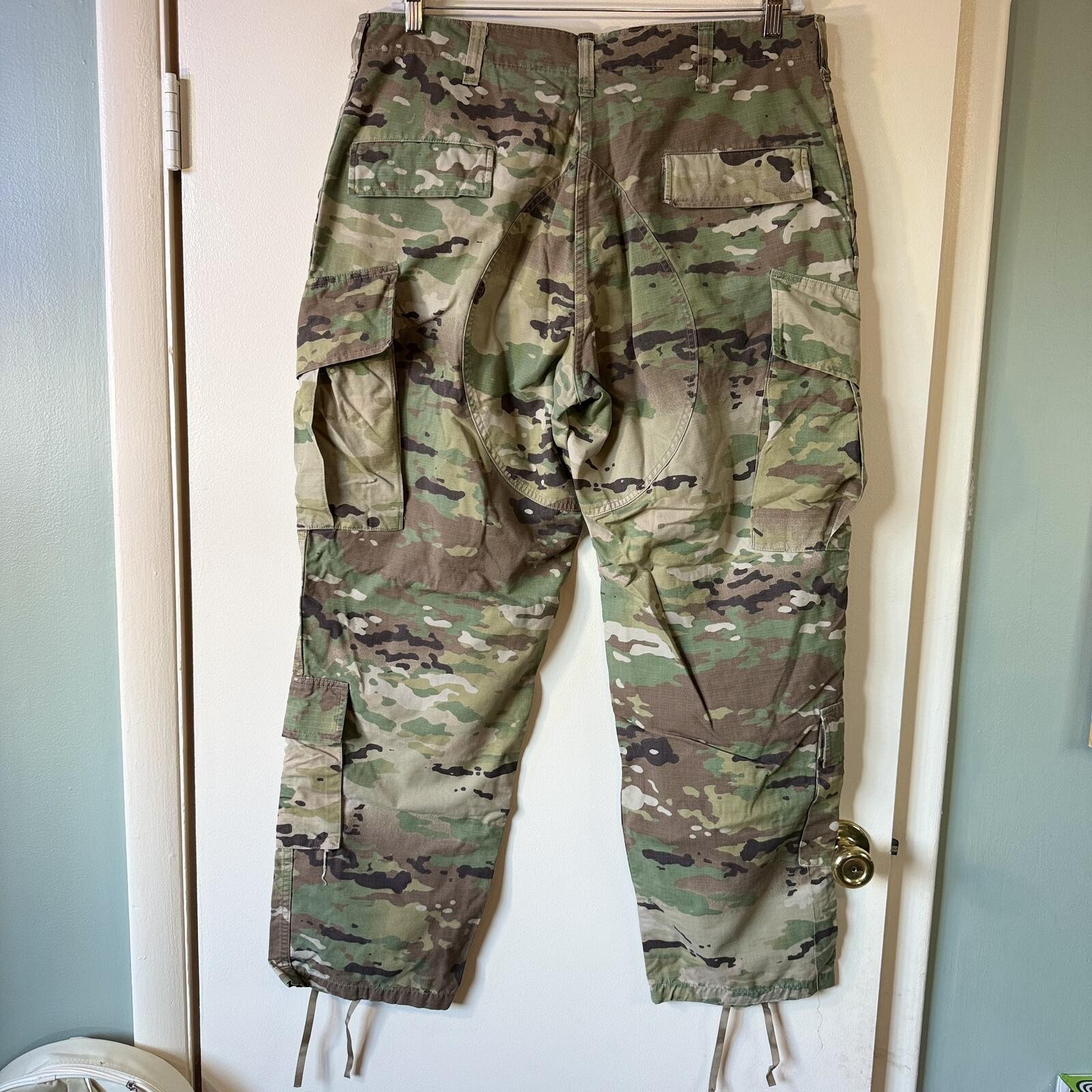 US Army OCP Multicam Combat Cargo Pants Large Regular Ripstop Military Tactical