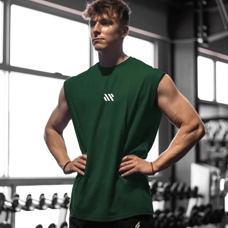 Men’s Sleeveless Sports Shirt Gym Fitness Running Quick Dry Breathable Tank Top