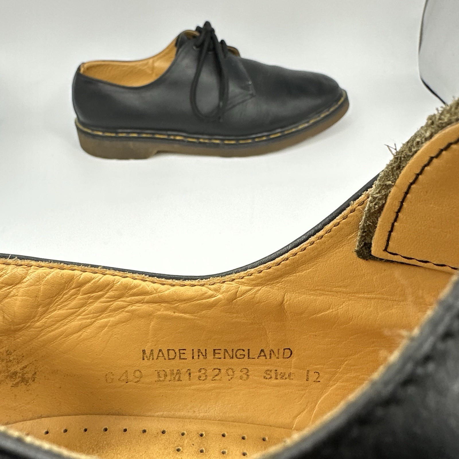 Vintage early 1990s Doc Martens 1461 shoes Made in England Men 12 UK 12.5- 13 US