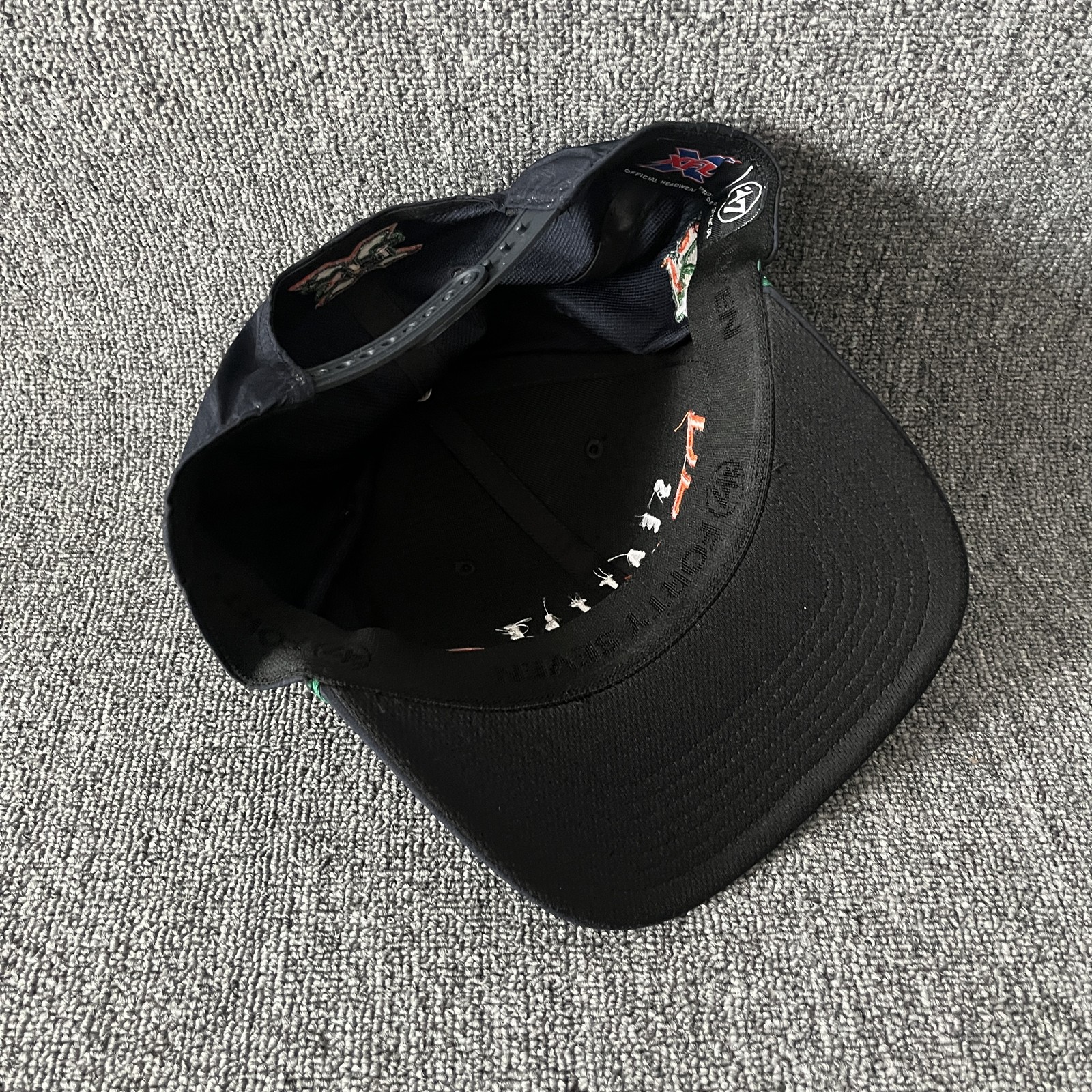 ’47 XFL Football Seattle Dragons Structured Snapback Adjustable Black Orange Gre